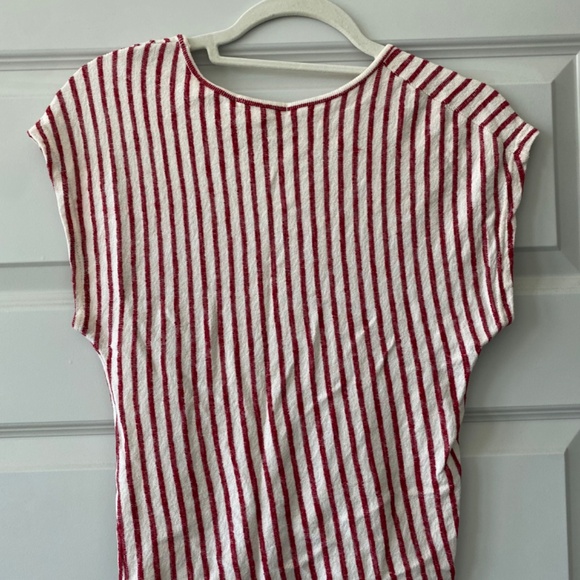 Striped Front Tie Top - Picture 2 of 2